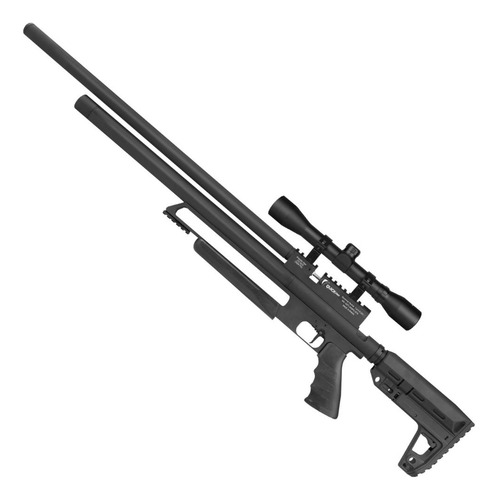 Espingarda De Pressao 5.5mm Pcp Quickshot Tatical Com Luneta