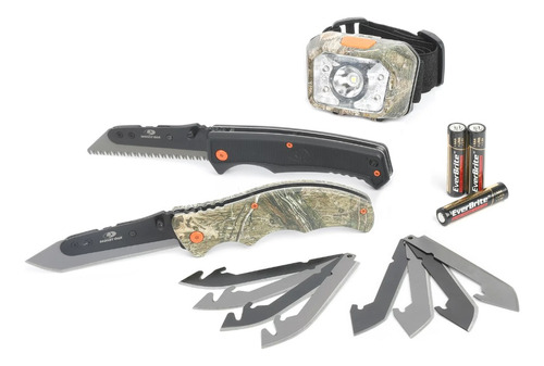 Kit Cuchillo Camping - Linterna Mossy Oak 