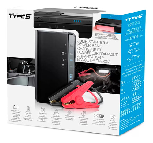 Type S Arrancador De Batería Portátil, Con Luz Led Msi