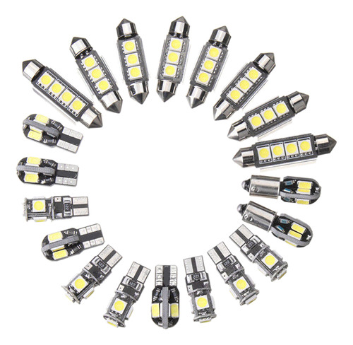 Kit De 20 Bombillas Led Para Coche, Para Interior, Tipo Domo