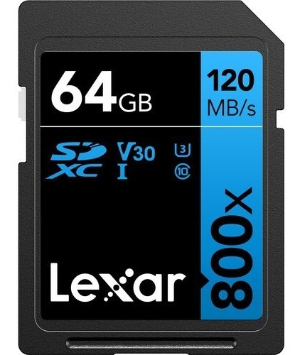 Tarjeta De Memoria Lexar 64gb High-performance 800xuhs-isdxc