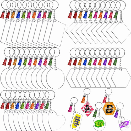 Llaveros De Acrilico Pack De 200 Accesorios