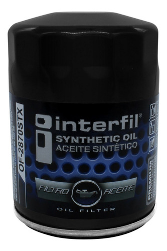 Filtro Aceite Sint Interfil Vw Clasico 4cil 1.8l 2011-2012