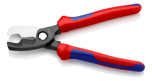 Cortacables 95 12 200 Doble Filo - Knipex Alemania Color Rojo Y Azul