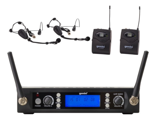 Gemini Sound Uhf Micrófono Profesional Para El Escenario Con