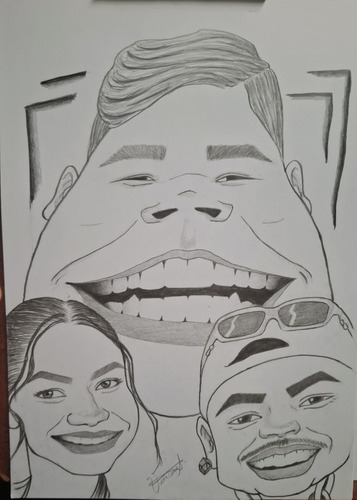 Caricaturas A Mão (com Grafite)