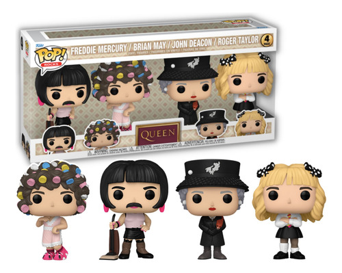 Queen Funko Pop 4pack I Want To Break Free Exclusivo Origina