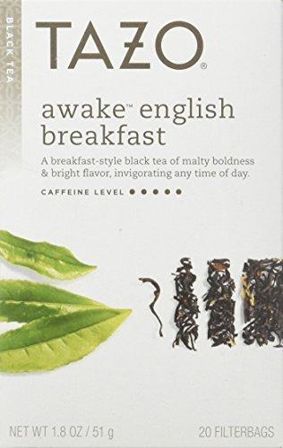 Tazo Awake Inglés Desayuno Té Negro - 20 Bolsitas De Té (paq