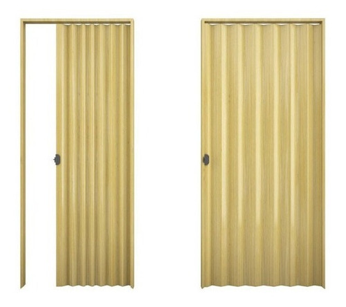 Puertas Plegables De Pvc Color Natural 0.90 X 2.10