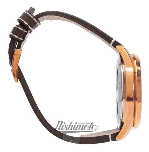 Relógio Orient Masculino Automático 469rp001 Bronze Couro