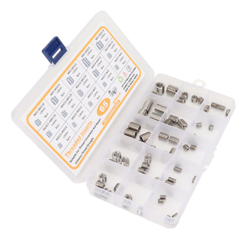 Qw1 Insertos De Rosca De Acero Inoxidable, 65 Piezas,