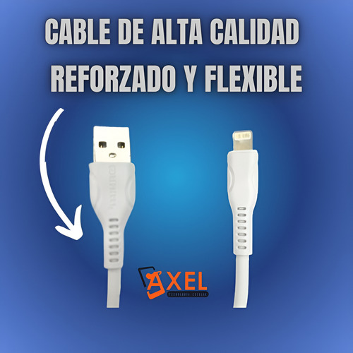 Cable Para Iphone Carga Rápida 10 Piezas Usb A Lightning 5a Blanco