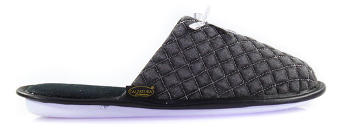 Pantufla Dama Calzatura 10009 Descanso Confort Negro Lavable
