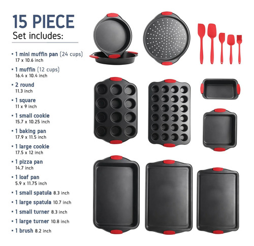 Kit 15 Piezas De Utensilios Para Hornear Reposteria Joytable