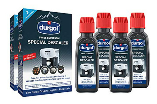 Durgol Swiss Espresso, Desincrustante 4.2 Oz (pack 4)