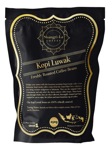 Shangri-la Coffee - Granos Enteros De Café Wild Kopi Luwak