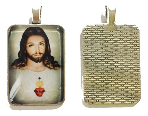 18 Medallas Sagrado Corazon De Jesus Mide 3.5cm X 2.5cm