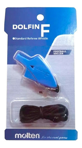 Silbato De Fútbol Molten Modelo Dolfin Color Azul