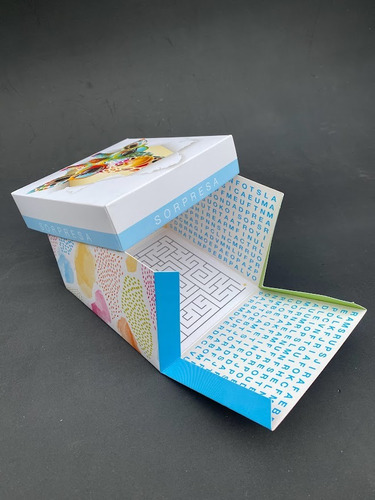 Mini Caja Sorpresa Infantil Sopa De Letras Laberinto X 10