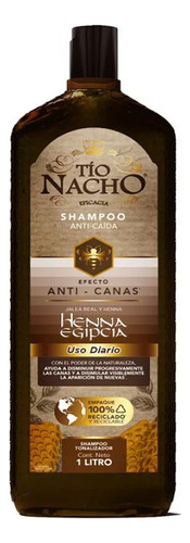 Shampoo Anti Caida Y Canas Henna Hegipcia Tio Nacho 1 Lt
