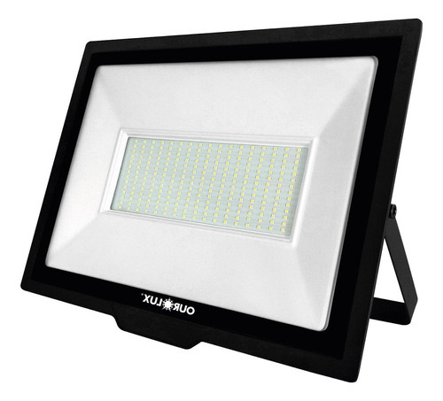 Refletor De Led 200w 6500k Ourolux 03269 Bivolt Cor da carcaça Preto Cor da luz Branco 110V/220V