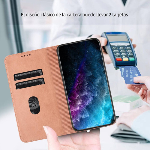 Funda Tipo Cartera Magnética Para Samsung Galaxy A11 Eu/m01s/a10s Con Bloqueo Rfid