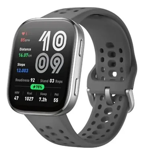 Smartwatch Amazfit Bip 6 tela de 1.97" com pulseira de silicone c...