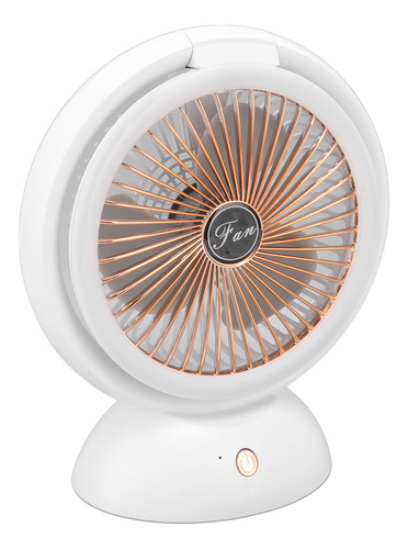 Ventilador Plegable Con Luz Led 2 En 1, Luz Cálida, Bajo Niv