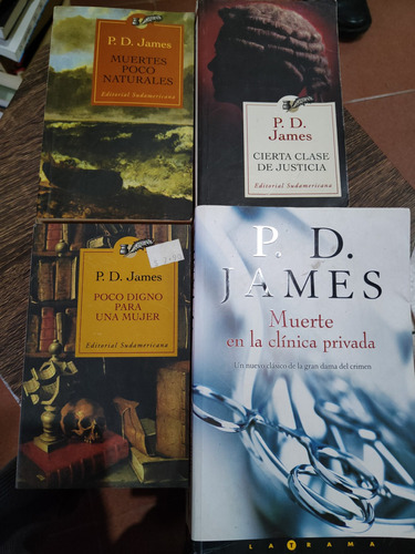   P.d. James  Lote X4 Libros