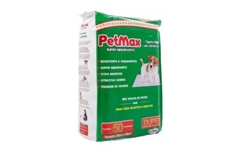 Tapete Higiênico Pads Max Para Cães 50un. 60cmx55cm