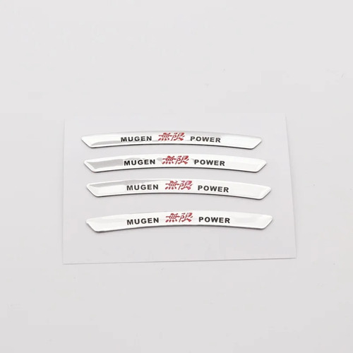 4pcs Emblema De La Rueda Del Coche Insignia Para Honda Mugen