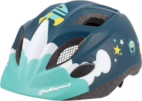 Casco Bici Niño Xs 45-53 Cm Spaceships - Polisport