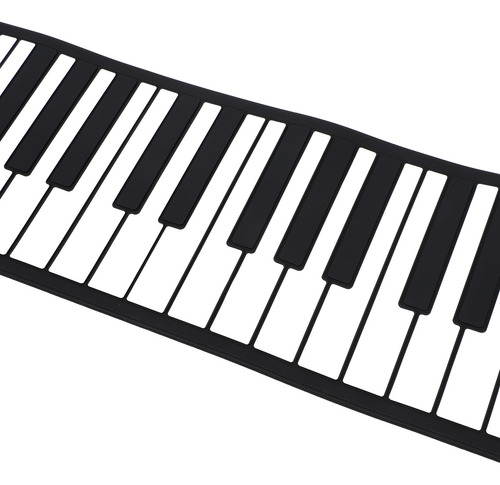 Roll Out Keyboard Piano, 61 Teclas, Silicone Portátil