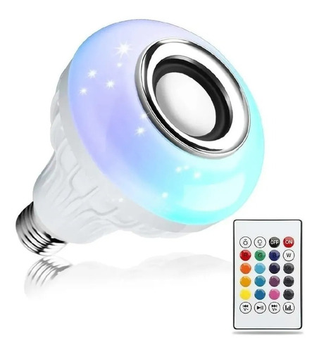 Bombillo Parlante Con Luz Bluetooth Multicolores 