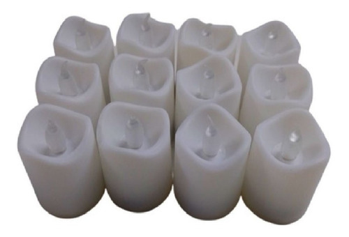 Velas Decorativas Luz Led Cálida Llama Con Movimiento