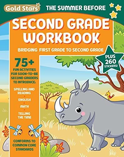 Book : The Summer Before Second Grade School Workbook...