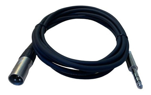 Cable Xlr Macho - Plug Trs Balanceado Home Studio 3 Metros 