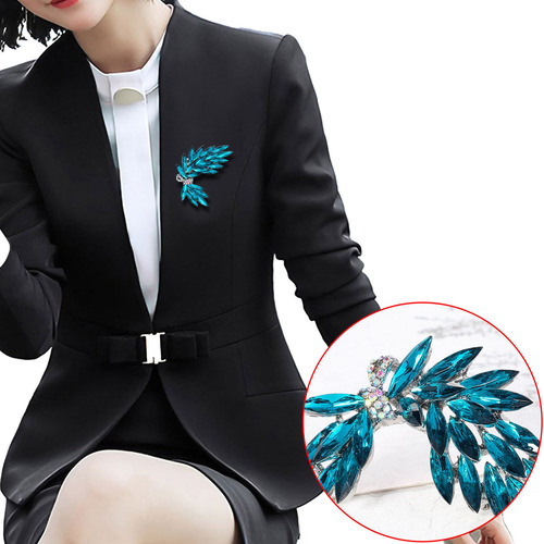 Pañuelo Y Broche Con Forma De Ramo De Flores F Crystal Bouqu