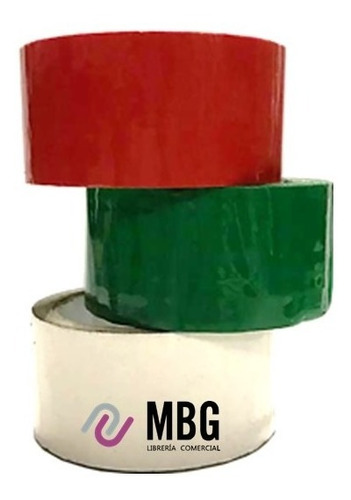 Imagen 1 de 4 de Cinta Adhesiva De Embalaje Color 48mm X50m Pack 3 Unidades