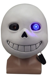 Juego Undertale Masks Sans Mask De Látex Con Luz Led Complet