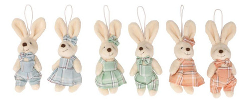 Coelhinhos Xadrez 1 Un Sortidos Vestido E Roupinha 15cm