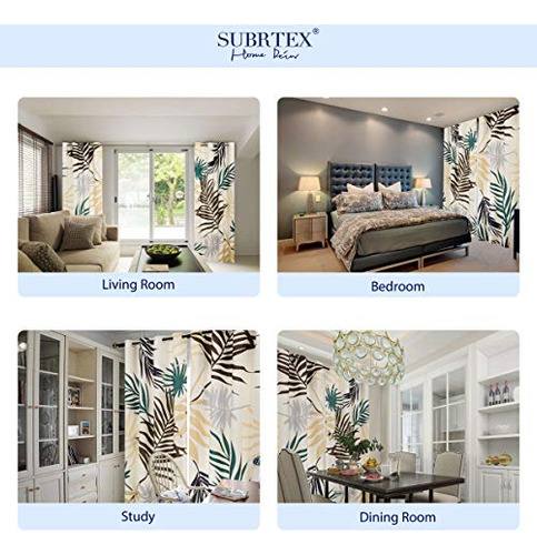 Cortinas Estampadas Para Oscurecimiento, Coloridas Para Habi
