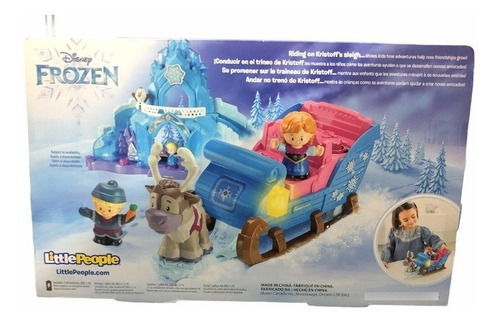 Imagen 8 de 10 de Frozen Trineo De Kristoff Little People Fisher Price Jugete
