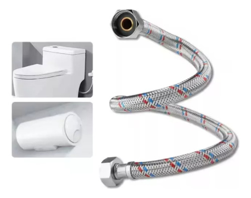 Flexible Par Agua Calefont 60cms 1/2 Hi X1/2 Hi Altapresion