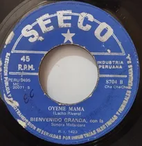 Comprar Single 45 Bienvenido Granda Con La Sonora Matancera - Morena