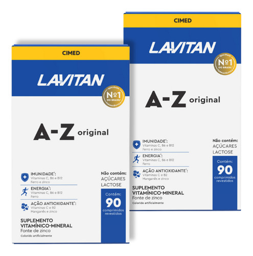 Lavitan A-z Original 90 Comp (kit 2 Uni)