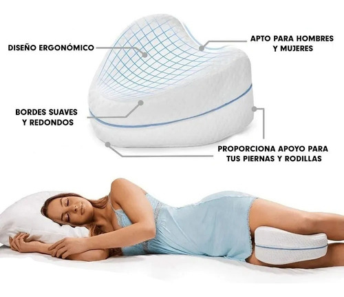 Almohada Cojín De Algodón Para Entrepierna Memoria Espuma