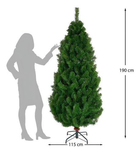 Arbol Navidad Naviplastic Pino Balsam Vde No6 190cm