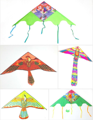 50 Pipa Aguia Poliester 3d Atacado + Linha D Nylon