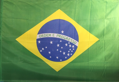 Bandeira Do Brasil Grande 90x58cm 100% Poliester